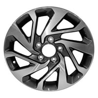 Преиспитано ОЕМ алуминиумско тркало, изработено металик со темни јаглен, одговара на година- Хонда Цивил