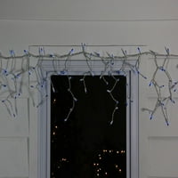 Сет на сини мини лекови за Божиќни светла 3 растојание - бела жица