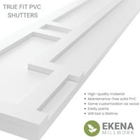 Ekena Millwork 18 W 30 H TRUE FIT PVC HASTINGS FIXED MONT SLUSTERS, недовршени