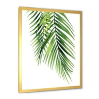 Тропски обвршен уметнички печатење „Тропски палми гранки на палми“