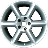 Преиспитано тркало од алуминиумска алуминиум ОЕМ, сребро, се вклопува во 2003- Нисан 350Z