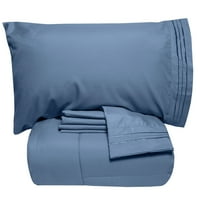 Слатка домашна колекција тексас кревет во торба утешител сет со чаршафи, близнаци-XL