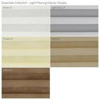 Колекција на Custom Essentials, безжична светлина за филтрирање на светлина, светло сива, должина од 1 4 ширина