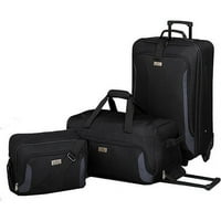 Protege Protege 3-парчен багаж за багаж, црна