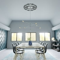 36 OD 5 8 ID 1 P Augustus Architectural Architectural PVC Pirced тавански медалјон, античка бронза