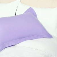Уникатни поволни перници за перници за меки микрофибер, сет на кралица на лаванда