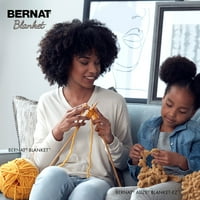 Bernat® Blackебе Супер гломазна полиестерска предиво, исушена црвена 10,5oz 300g, дворови