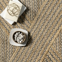 килим на памучна област на памук од памук, 5 '8', природно